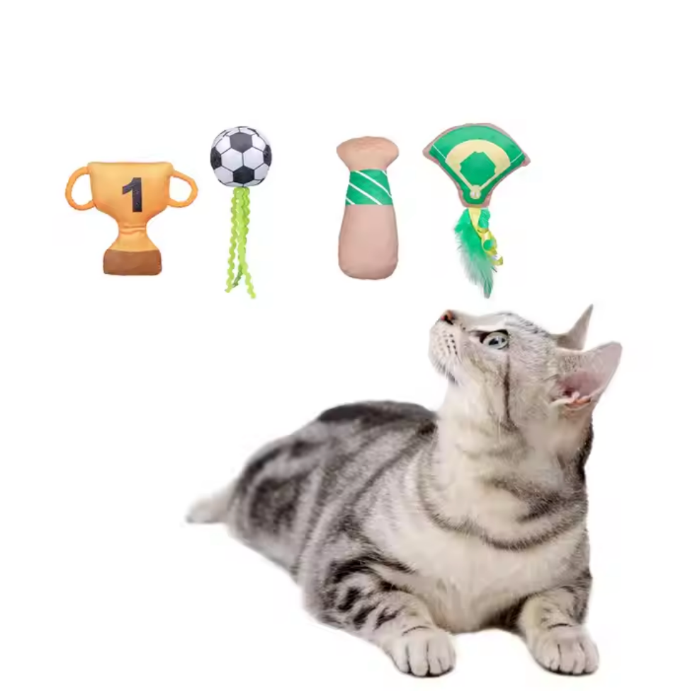 Chenpet wholesale Plush Mouse Ball Teaser Interactive Cat Toy