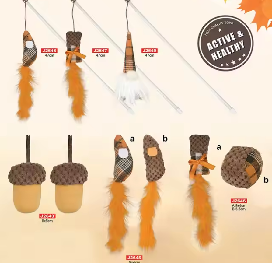 Chenpet Manufacturer Wholesale Autumn Design Teaser Cat Wand Toys