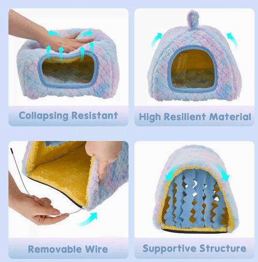 Chenpet Wholesale Custom Flannel Small Pets Winter Beds Tunnels
