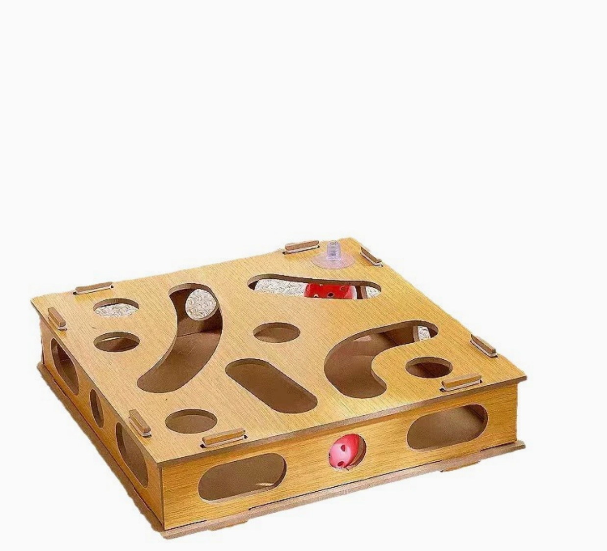 Chenpet Manufacturer Wooden Pattern Track Cat Play Toys
