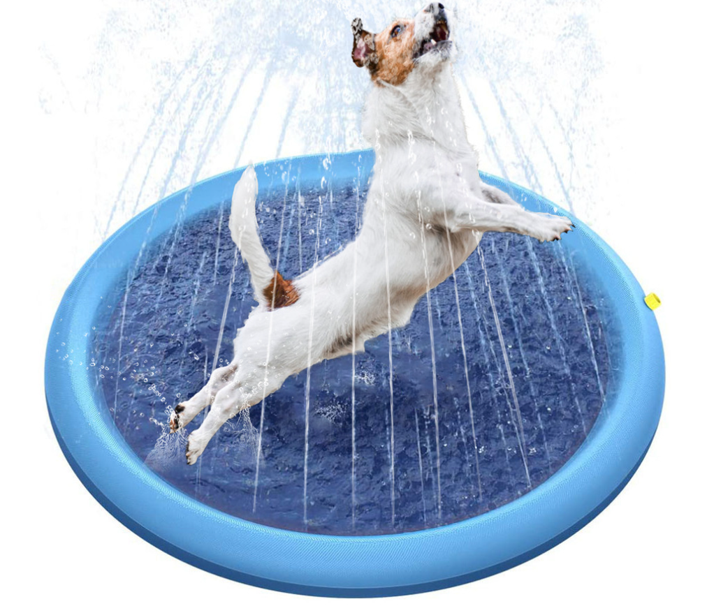 Summer Fold Dog Bathing mat Pet Water Play Bowel