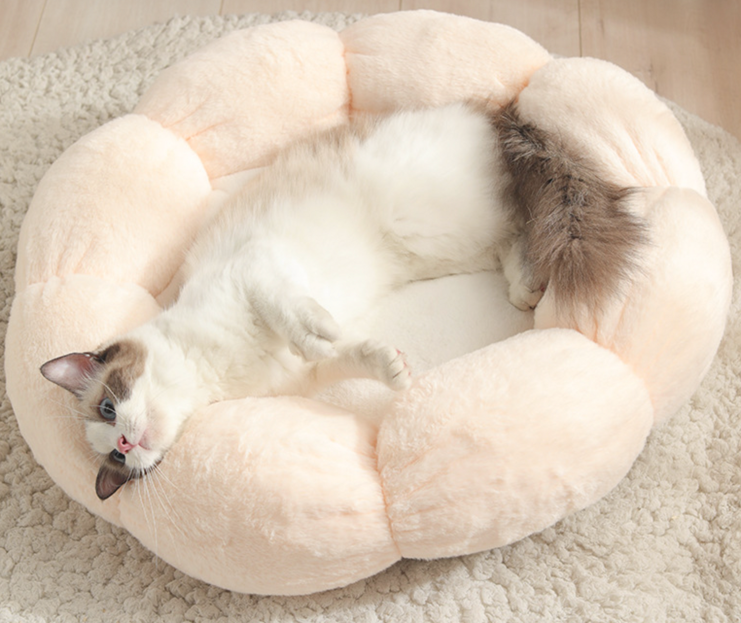 Wholesale New Flowers Style Pet Cozy  Fleece Beds