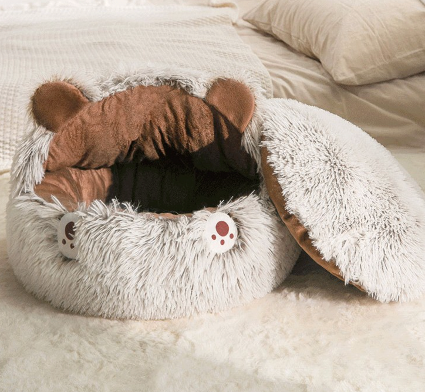 Chenpet Wholesale Soft Plush Pet Bed Lovely Winter Dog Bed Cat Beds