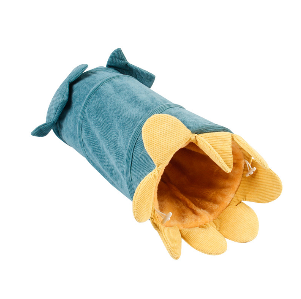 Chenpet Winter Corduroy Pet Tunnels Cat Play Durable Tunnels