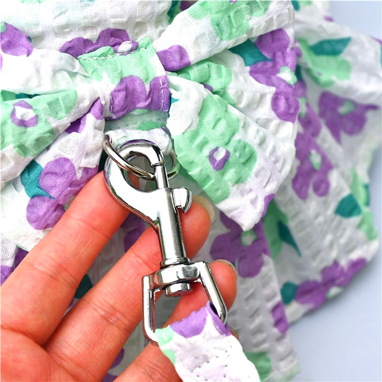 High Quality Printed Cotton Pet Dress Pet Harness