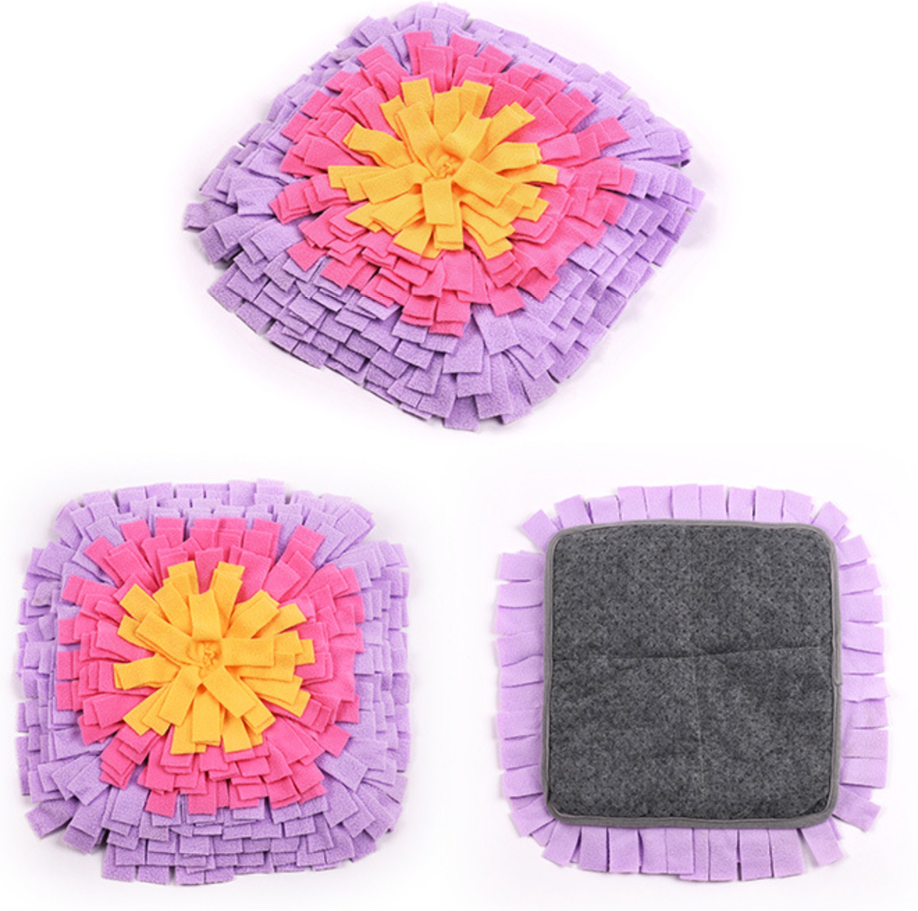 Chenpet Colorful Pet Snuffle Mat Polar Fleece Mats