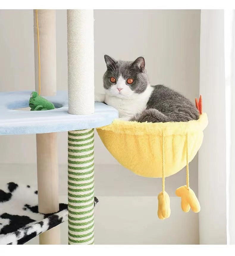 Wholesale Farm Cat Condo Solid Wooden Cat Tree