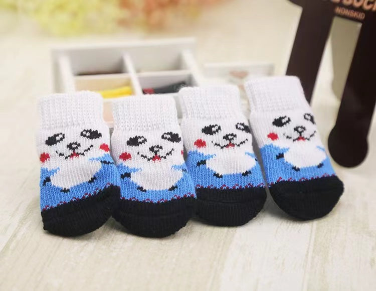Chenpet Wholesale Christmas Dog Cute Knit Socks With Socks