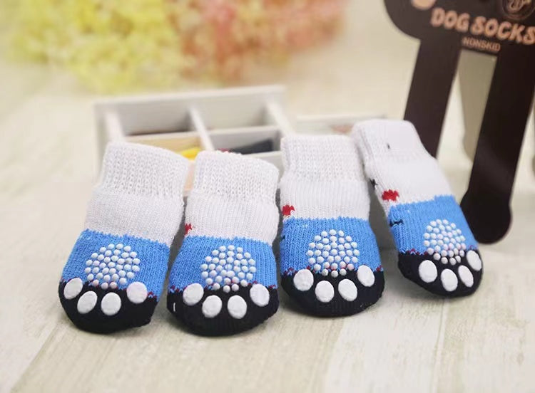 Chenpet Wholesale Christmas Dog Cute Knit Socks With Socks