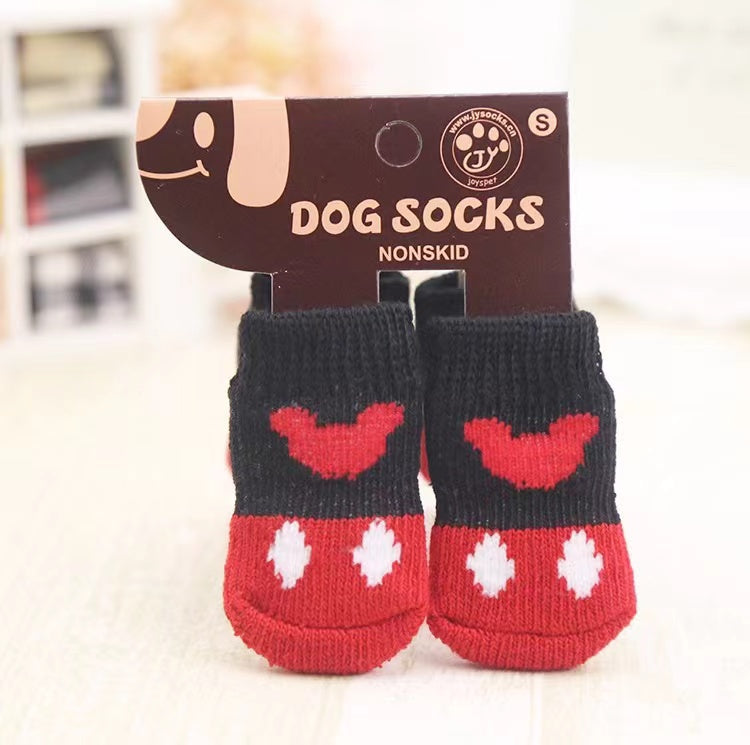 Chenpet Wholesale Christmas Dog Cute Knit Socks With Socks