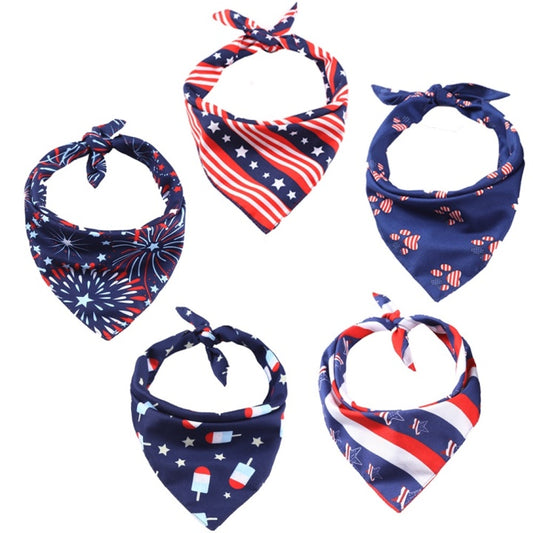 Amazon Hot Selling  American Flag Double-deck Dog  Drool Wipes