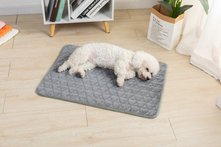 Winter New Design Warm Fleece Pet Mats Waterproof Dog Mat Machine Wash