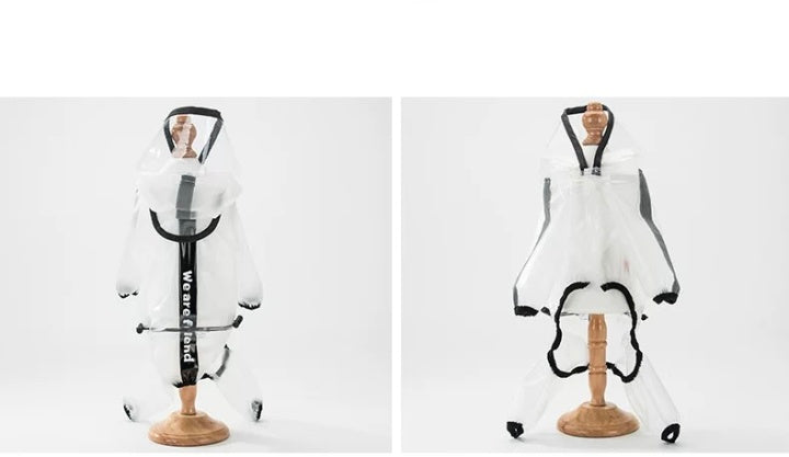 Large Durable TPU Pet Dog Rainy Coat
