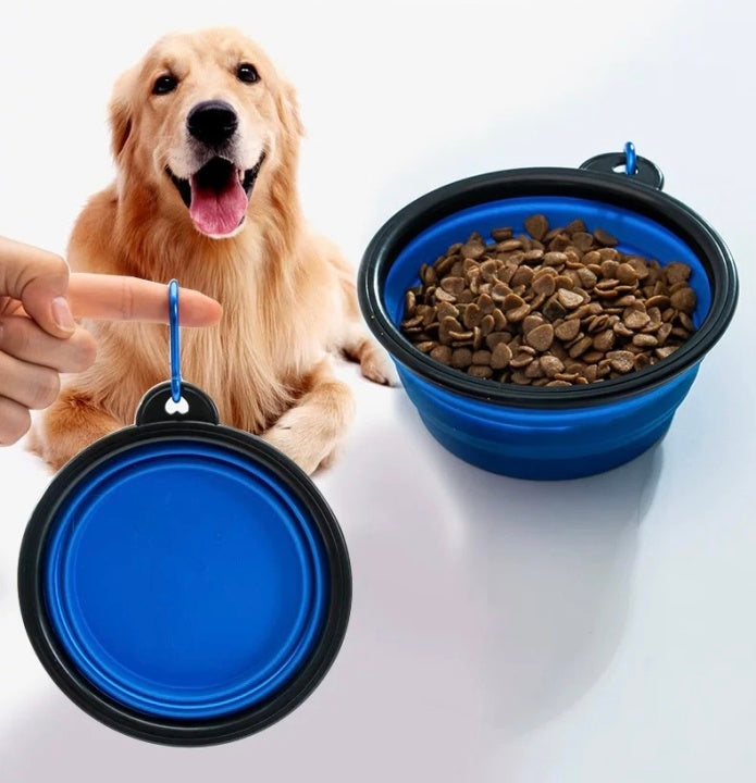 Colorful ABS Folding Feeder Bowl