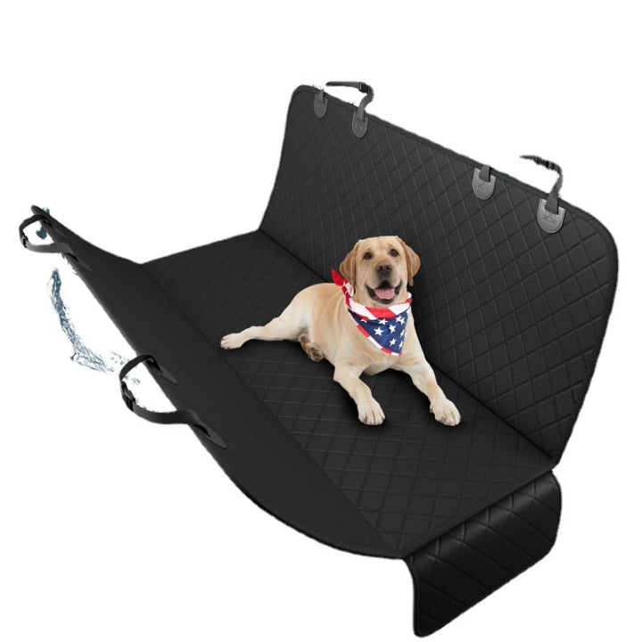 Wholesale Custom Waterproof Dog Car Seat Cover with Front Mesh and Pet Seat Belt