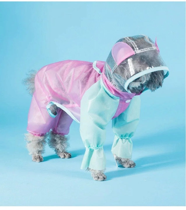 Waterproof Joint Cutting Random Dog Rain Coat
