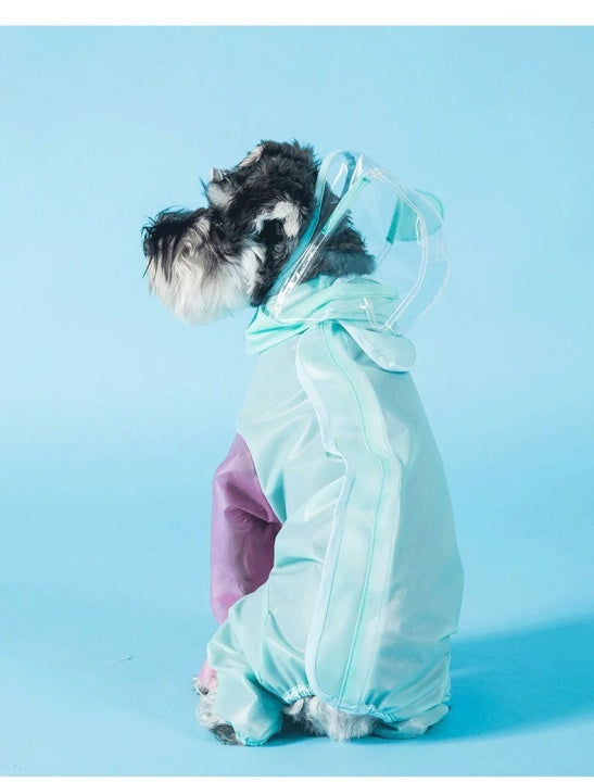 Waterproof Joint Cutting Random Dog Rain Coat