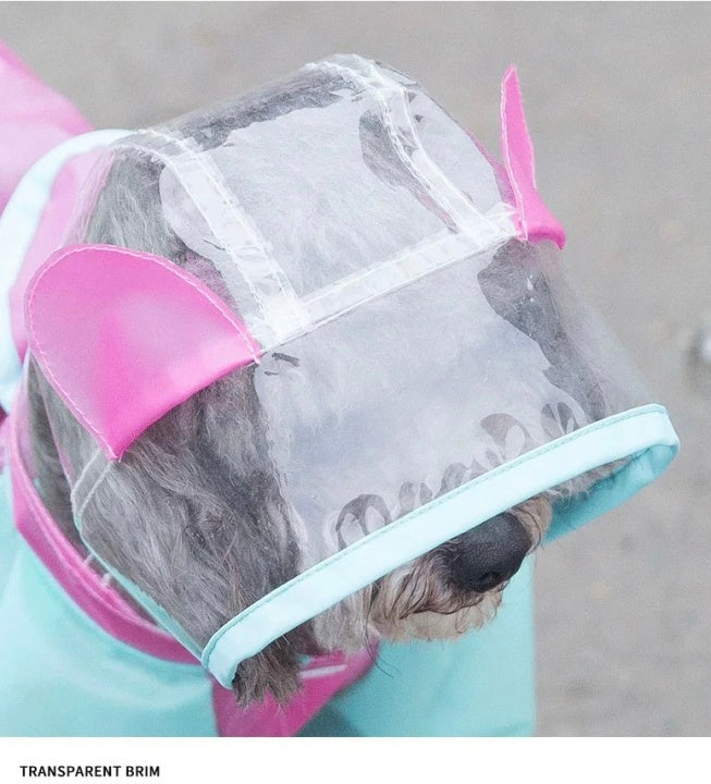 Waterproof Joint Cutting Random Dog Rain Coat