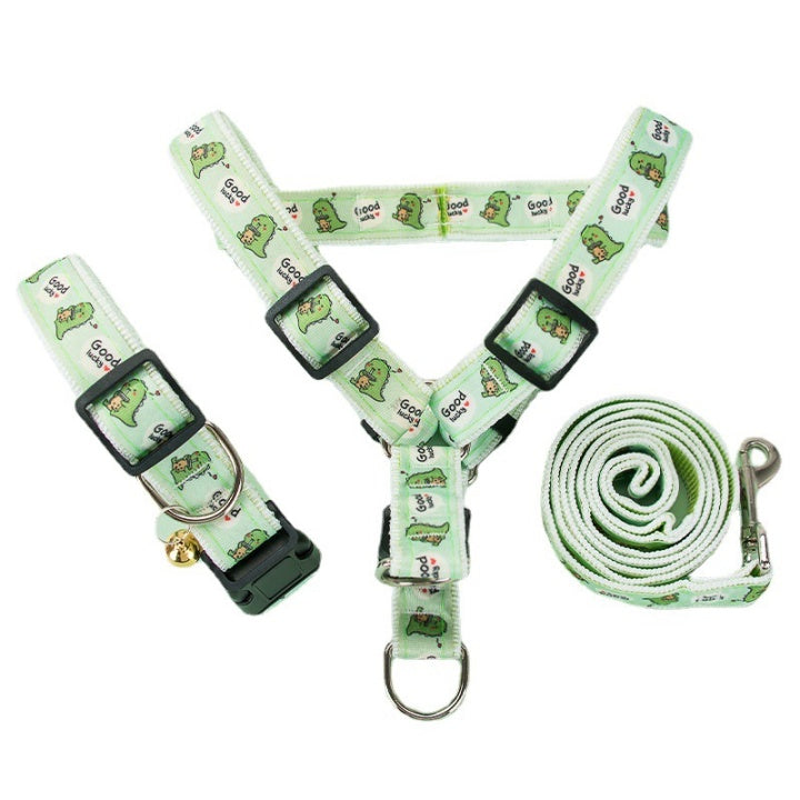 Lovely New Design Pet Dog Collar Chest &Leash