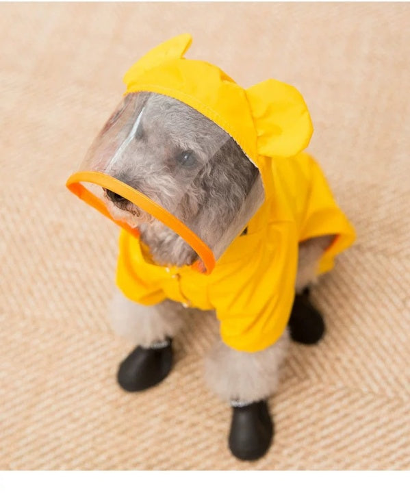 Hot Sell Cute Waterproof Pet Dog Rain Coat