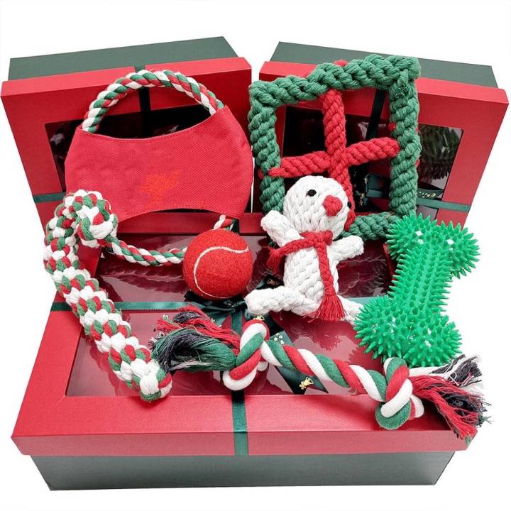 Chenpet Wholesaler Christmas Chew Set Pet Dog Toys