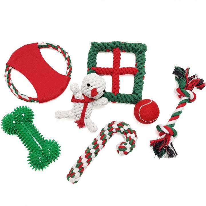 Chenpet Wholesaler Christmas Chew Set Pet Dog Toys