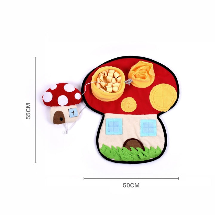 High Quality Polar Fleece Mushroom Style Pet Snuffle Mats