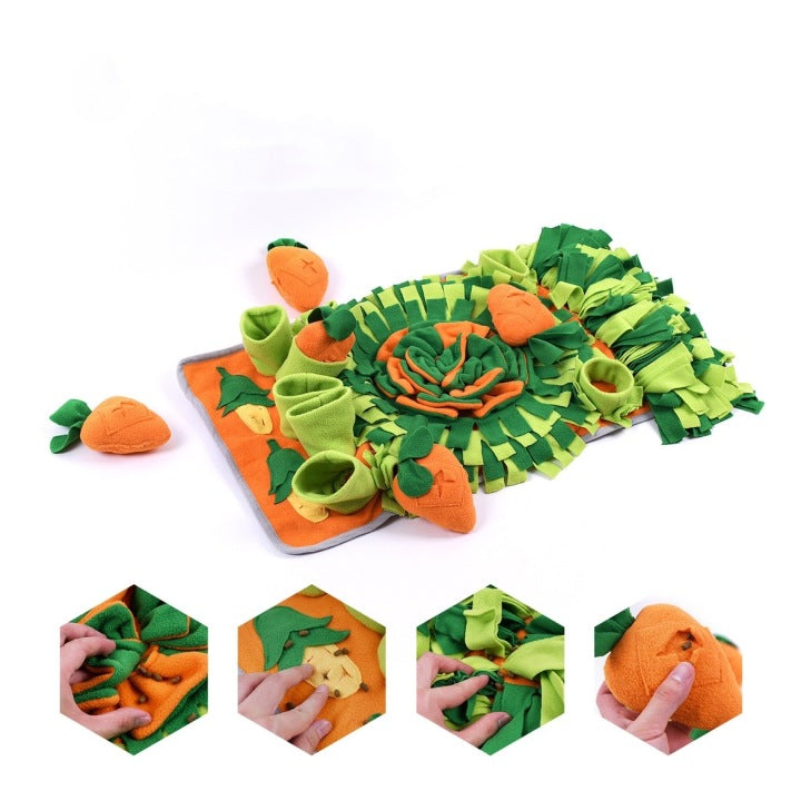 New Carrot Design Pet Snuffle Eat Slowly Mat