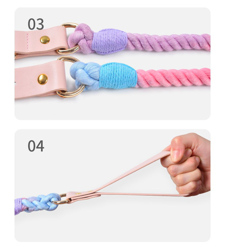 Chenpet Hot Selling Custom Macaron Series Pet Collars Dog Leashes