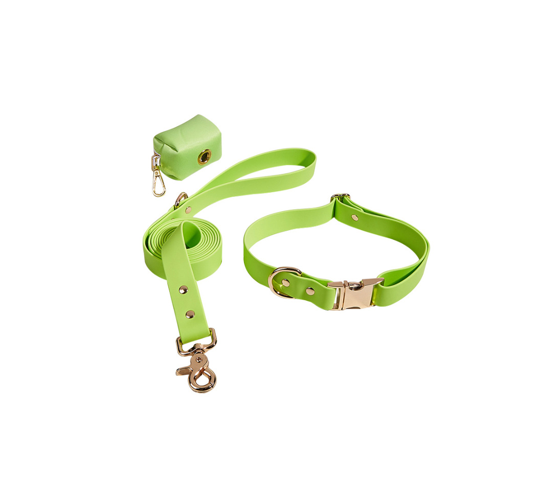 Chenpet Custom New Design Dog Collars Pet PVC Leashed Sets