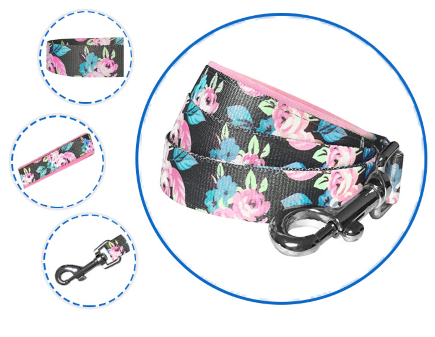 Chenpet Wholesale Nylon Pet Leashes Dog Custom Patterns Leashes