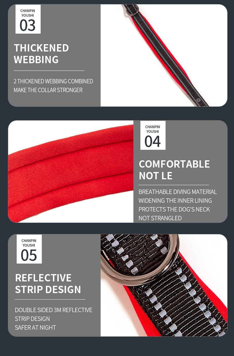 Chenpet Wholesale Super High Quality Pet Accessories Dog Collars