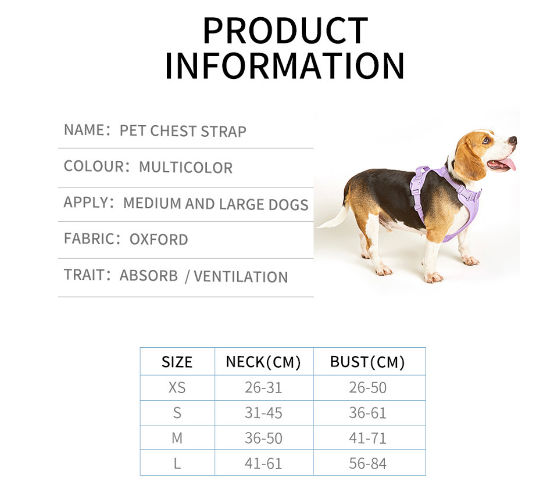 Chenpet Breathable Pet Harness Colorful Dog Custom Accessories
