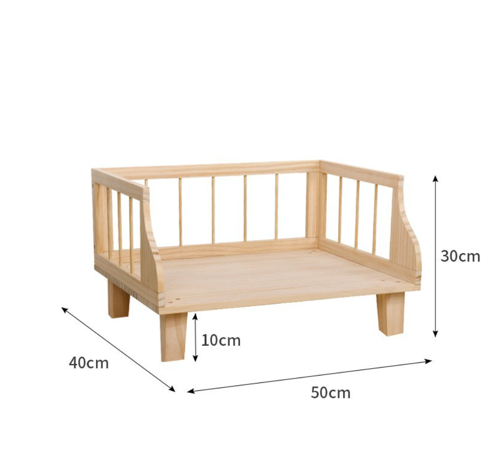 Chenpet Wholesale Solid Wood Pet Beds High Quality Cats Bunny Wooden Beds