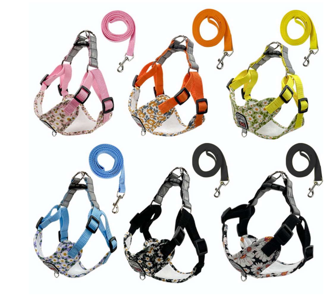 Chenpet Custom Pet Collars Dog Printed Harness Dog Accessories
