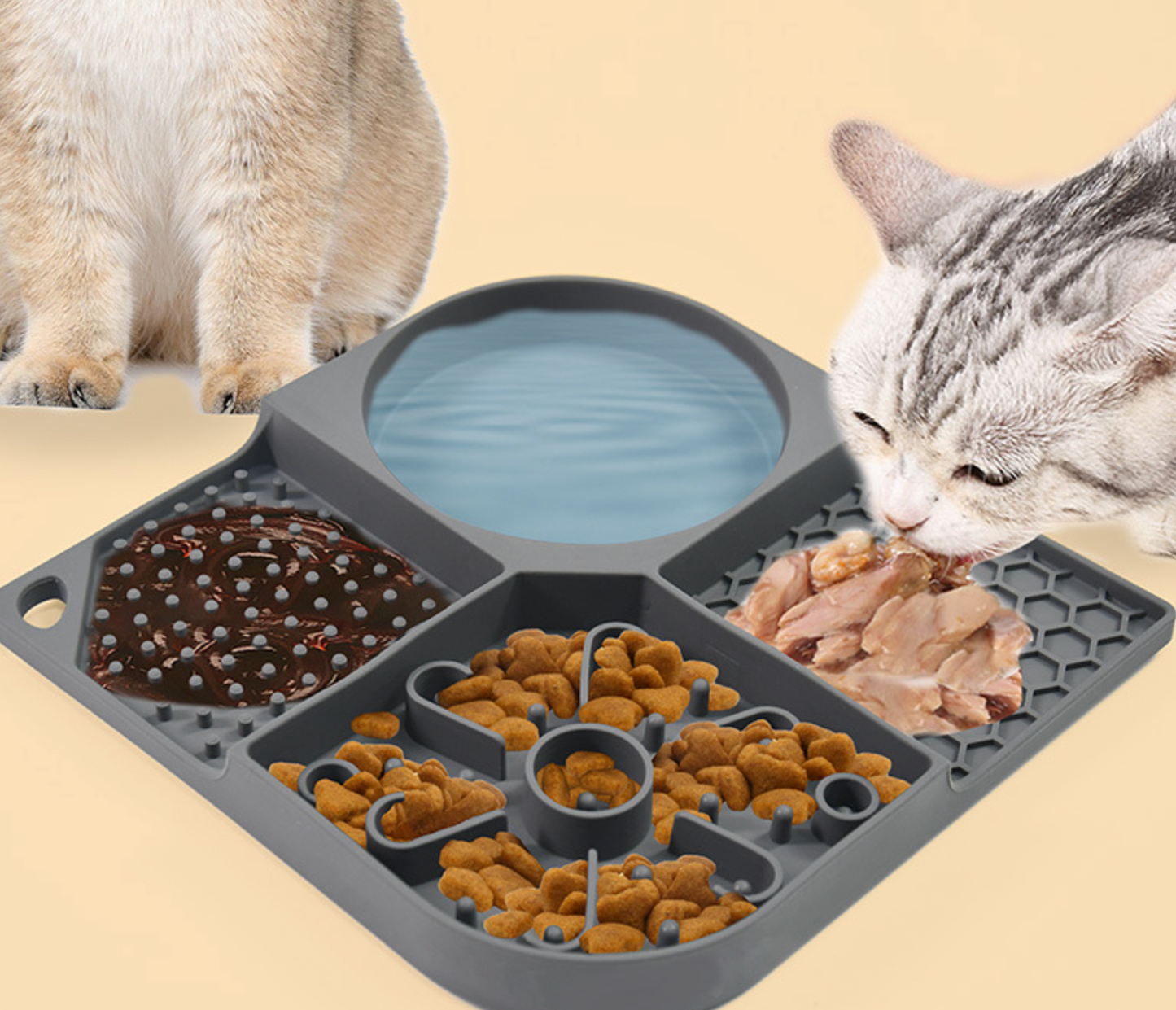 Chenpet Silicon Pet Slow Food Bowl Functional Bowls