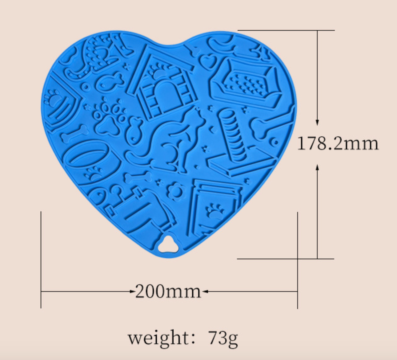 Chenpet Wholesale Heart Style Pet Silicone Eating Slow Mat Dog Bowl