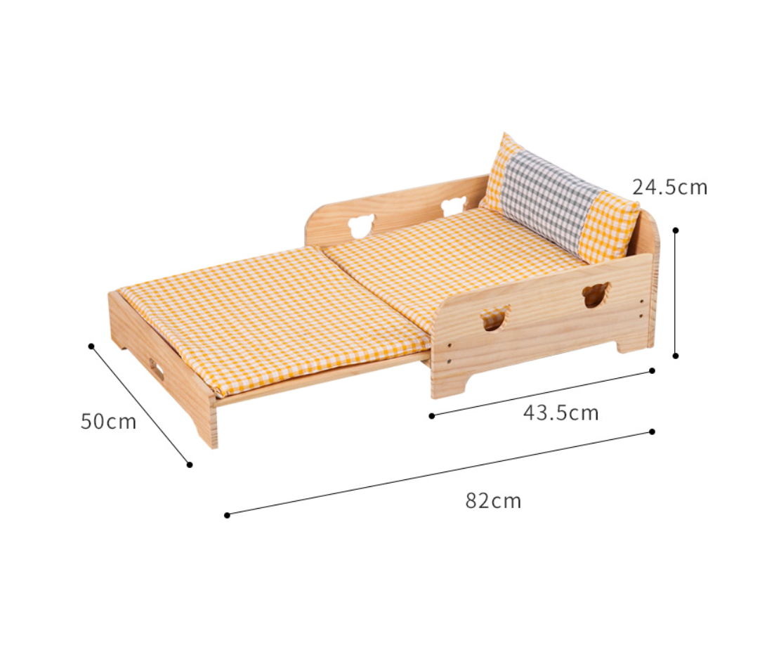 Chenpet Durable Solid Systole Cat Wooden Beds Pet Beds