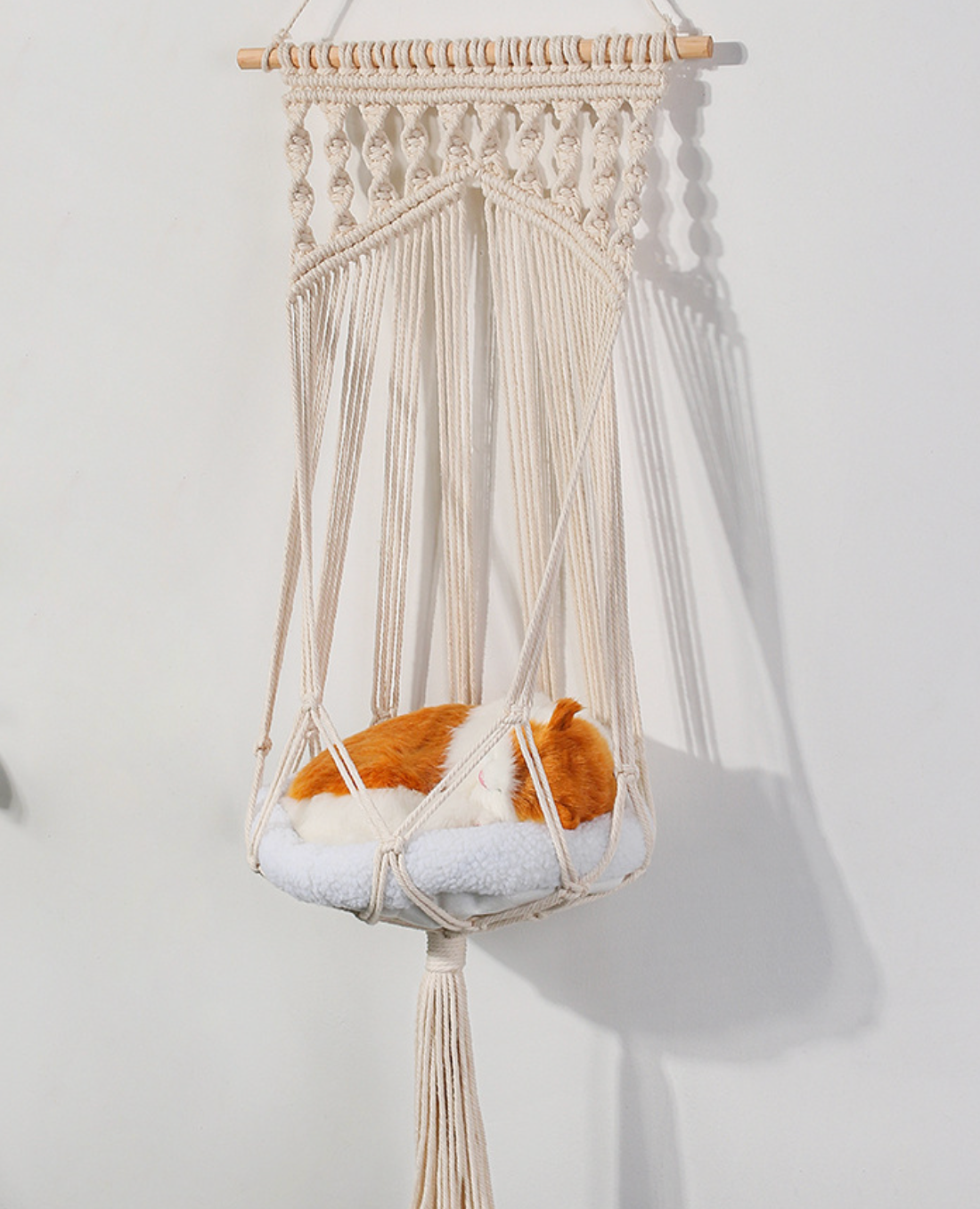 Chenpet Bohemia Style Handmade Hanging Cat Bed Pet Basket