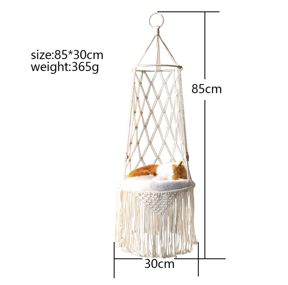 Chenpet Wholesale Boho Cat Hand basket Pet Carrier Cat Hanging Bed