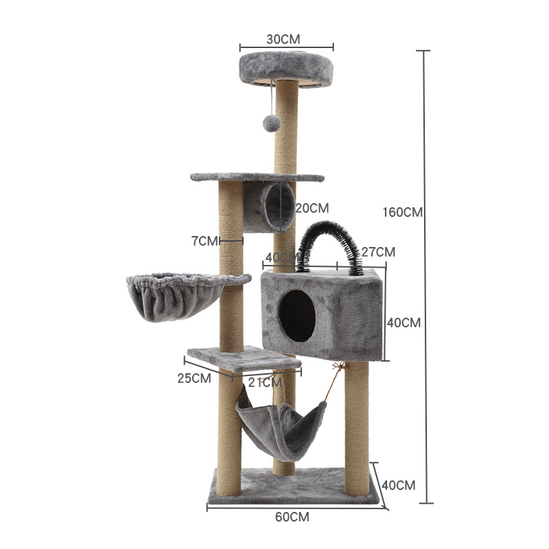 Chenpet  Wholesale Durable Large Cat Trees Sisal Stable Cat Scratcher