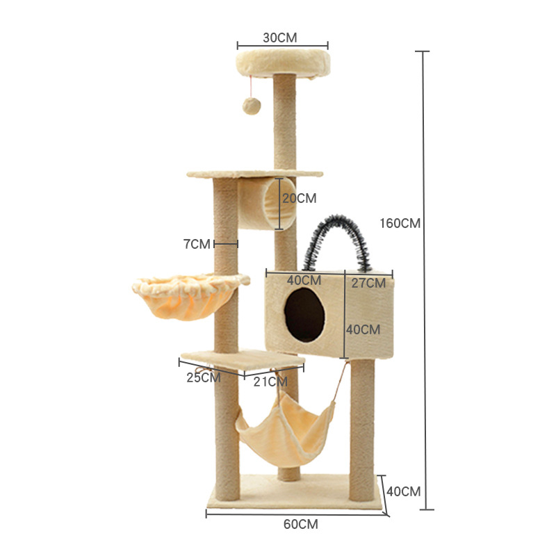 Chenpet  Wholesale Durable Large Cat Trees Sisal Stable Cat Scratcher