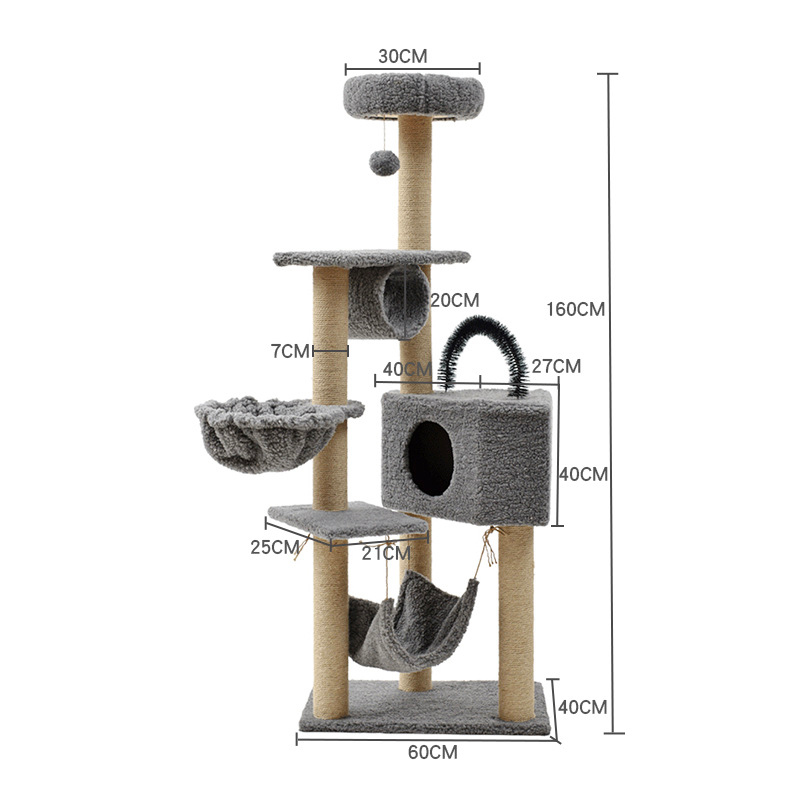 Chenpet  Wholesale Durable Large Cat Trees Sisal Stable Cat Scratcher