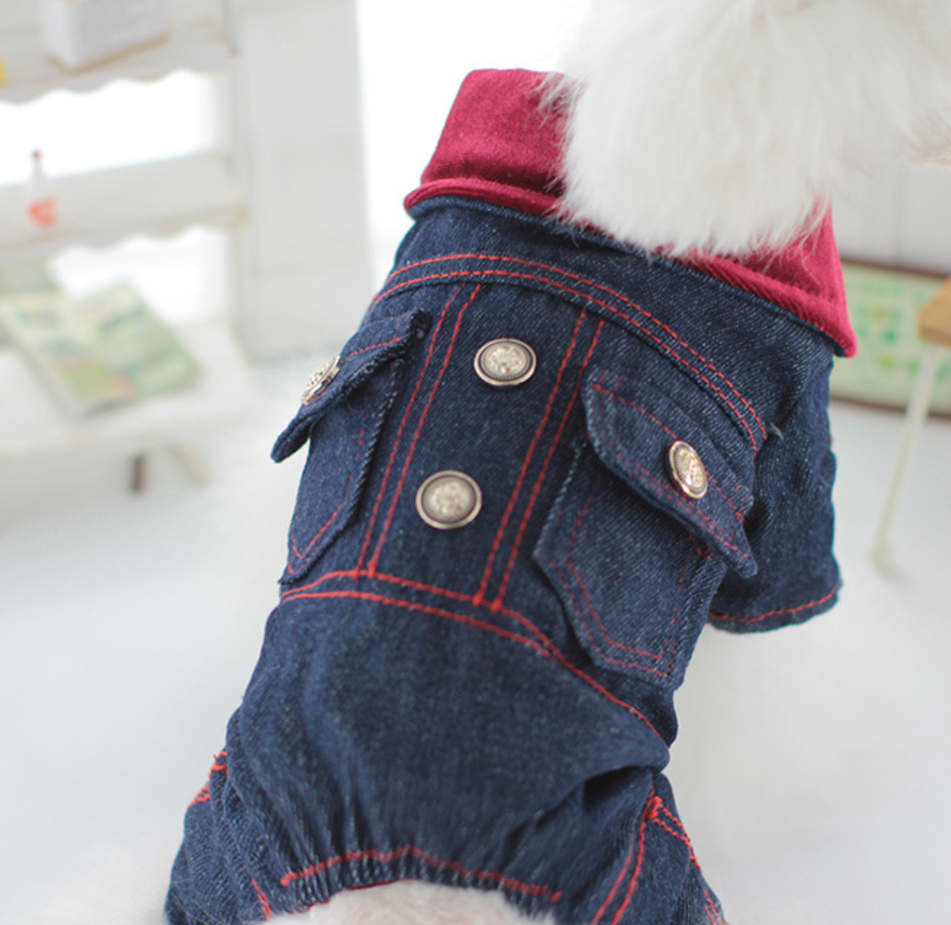 Chenpet New Design Of Jean Style Pet Clothes Dog Apparels