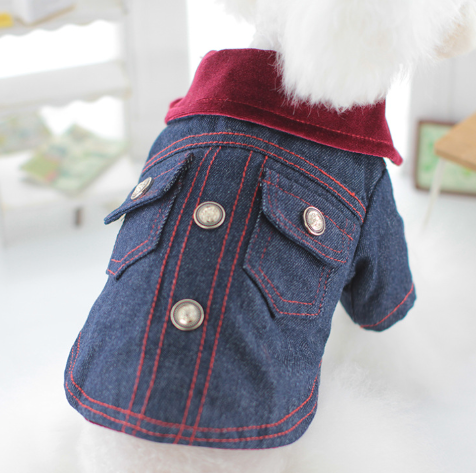 Chenpet New Design Of Jean Style Pet Clothes Dog Apparels