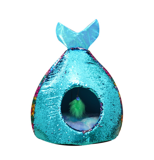 Chenpet New Design Mermaid Styling Pet Beds Cat Cozy House