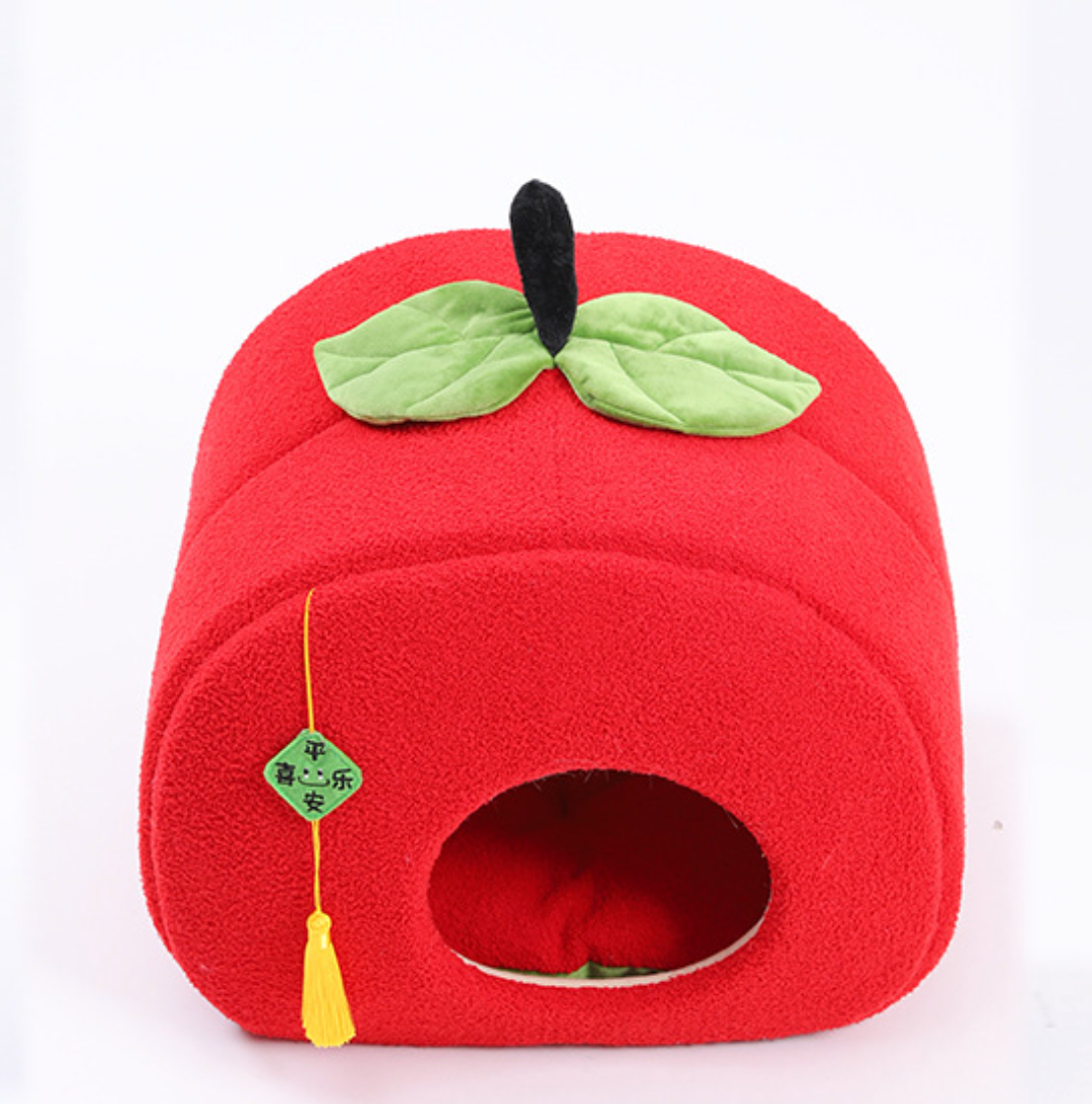 Chenpet New Year Cozy Pet House Dog Beds Cat Beds
