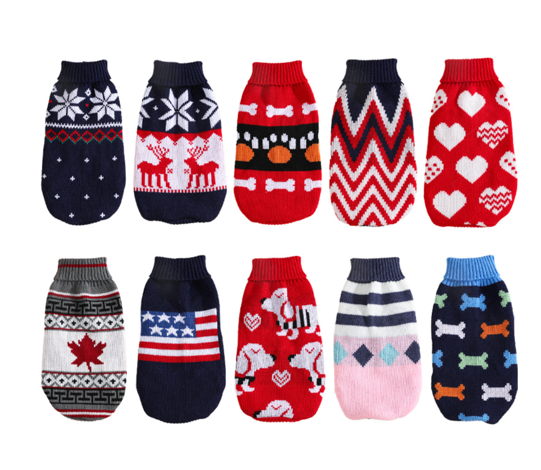 Chenpet Manufacturer Knit Pet Clothes Cat Apparels Winter Dog Clothes