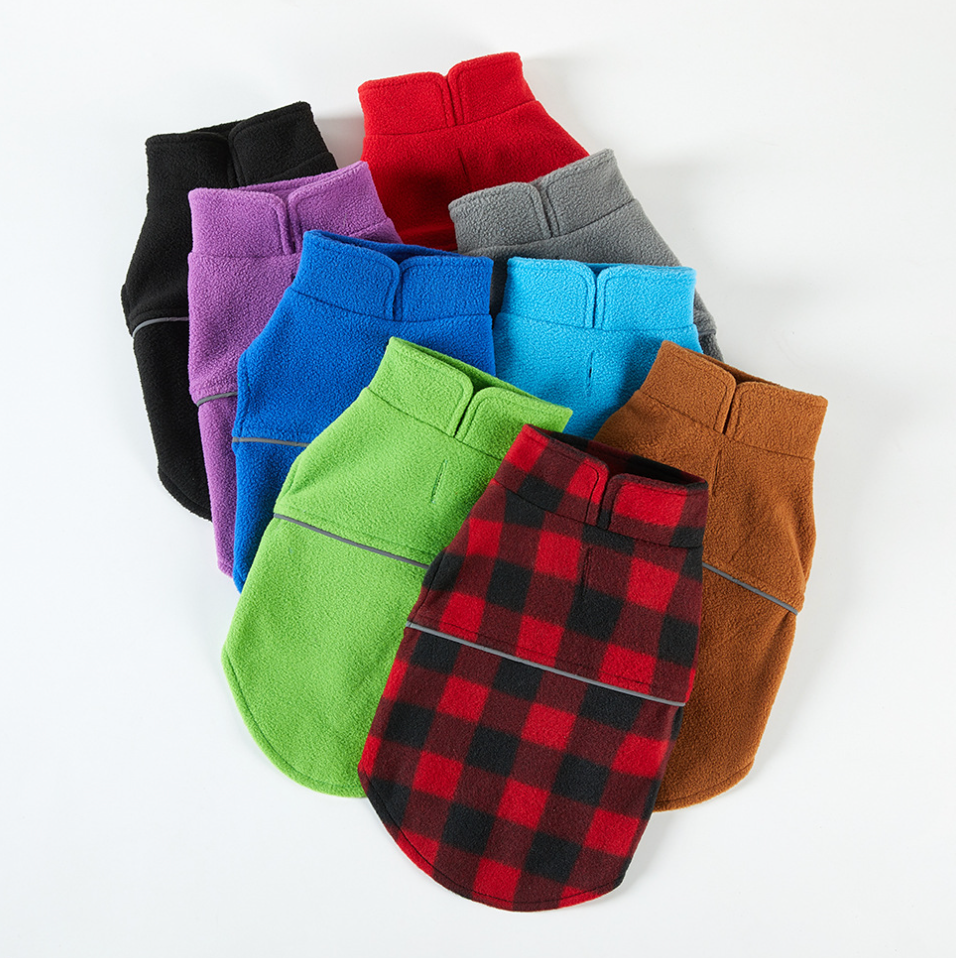 Chenpet Polar Fleece Dog Clothes Pet Winter Clothes