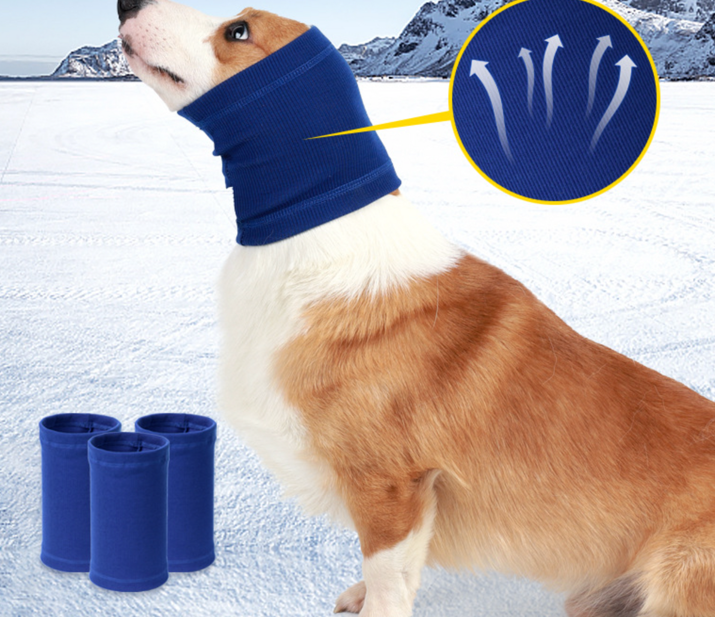 Chenpet Pet soothing Head Covering  Warm Dog Earmuffs